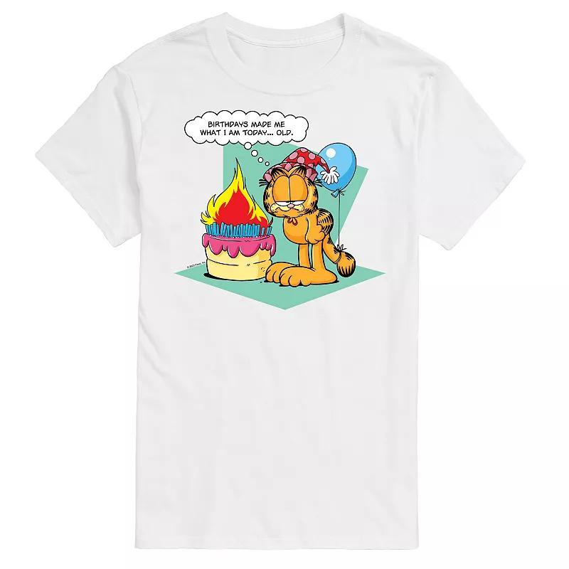 Big & Tall Garfield Birthdays Graphic Tee, Men's, Size: 5XB, Black Product Image