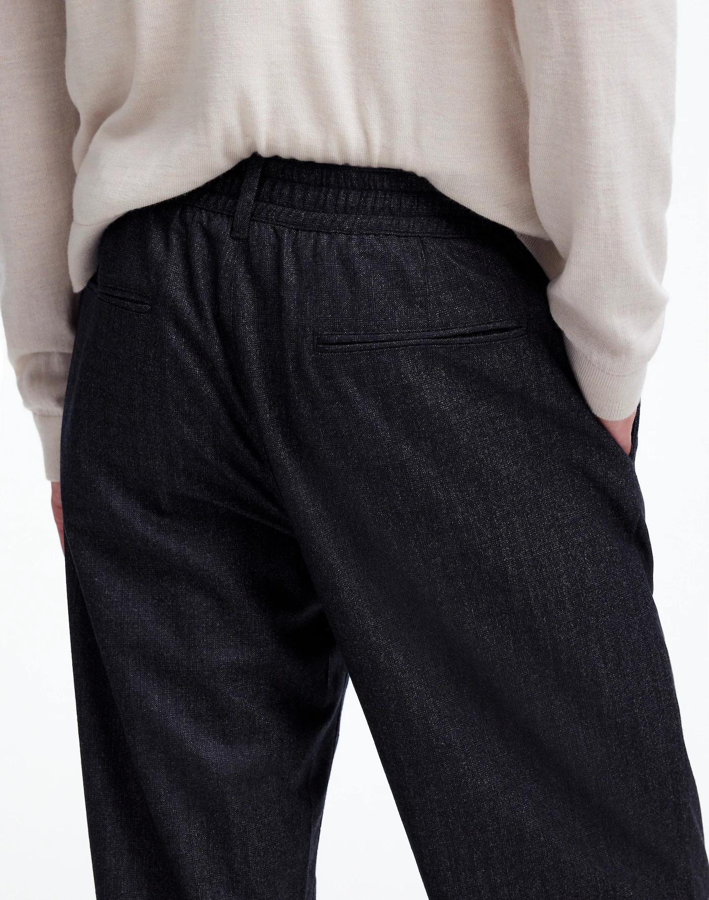 Wool Elastic Trousers in Italian Fabric Product Image