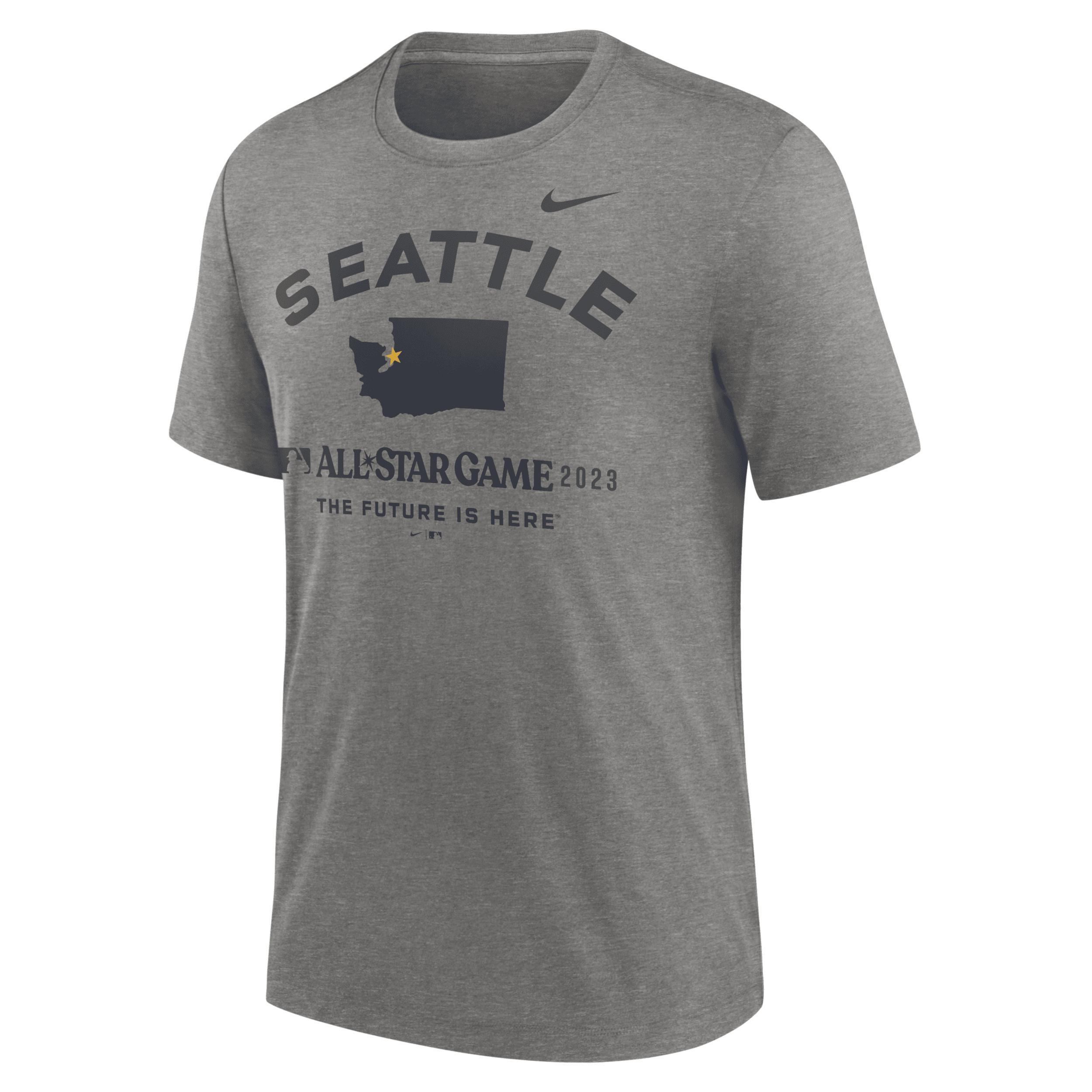 Mens Nike Heather Gray 2023 Mlb All-Star Game Tri-Blend T-shirt Product Image