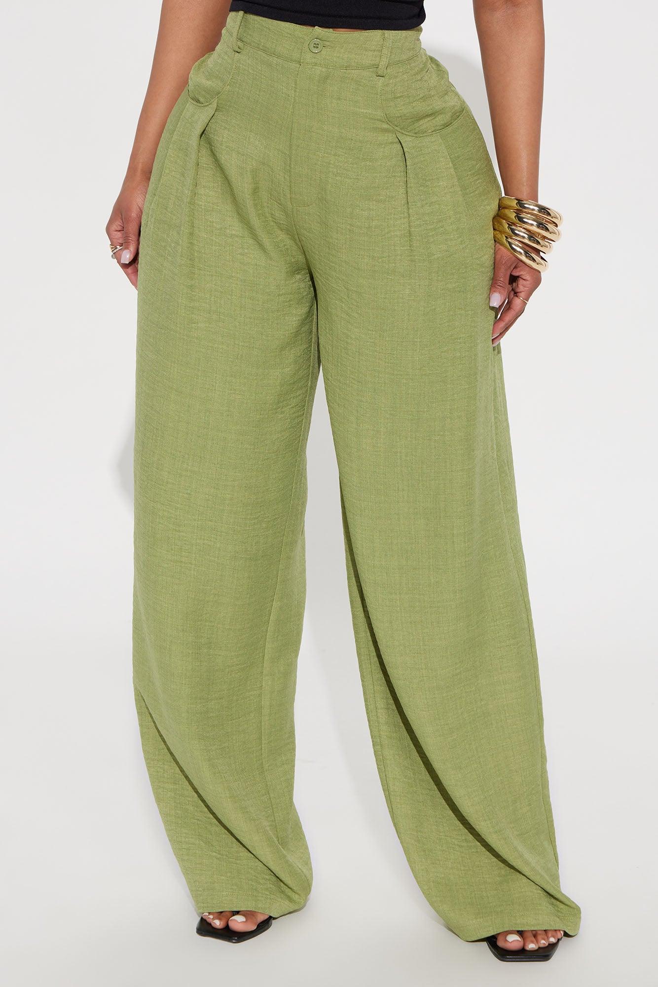Matson Wide Leg Trouser - Sage Product Image