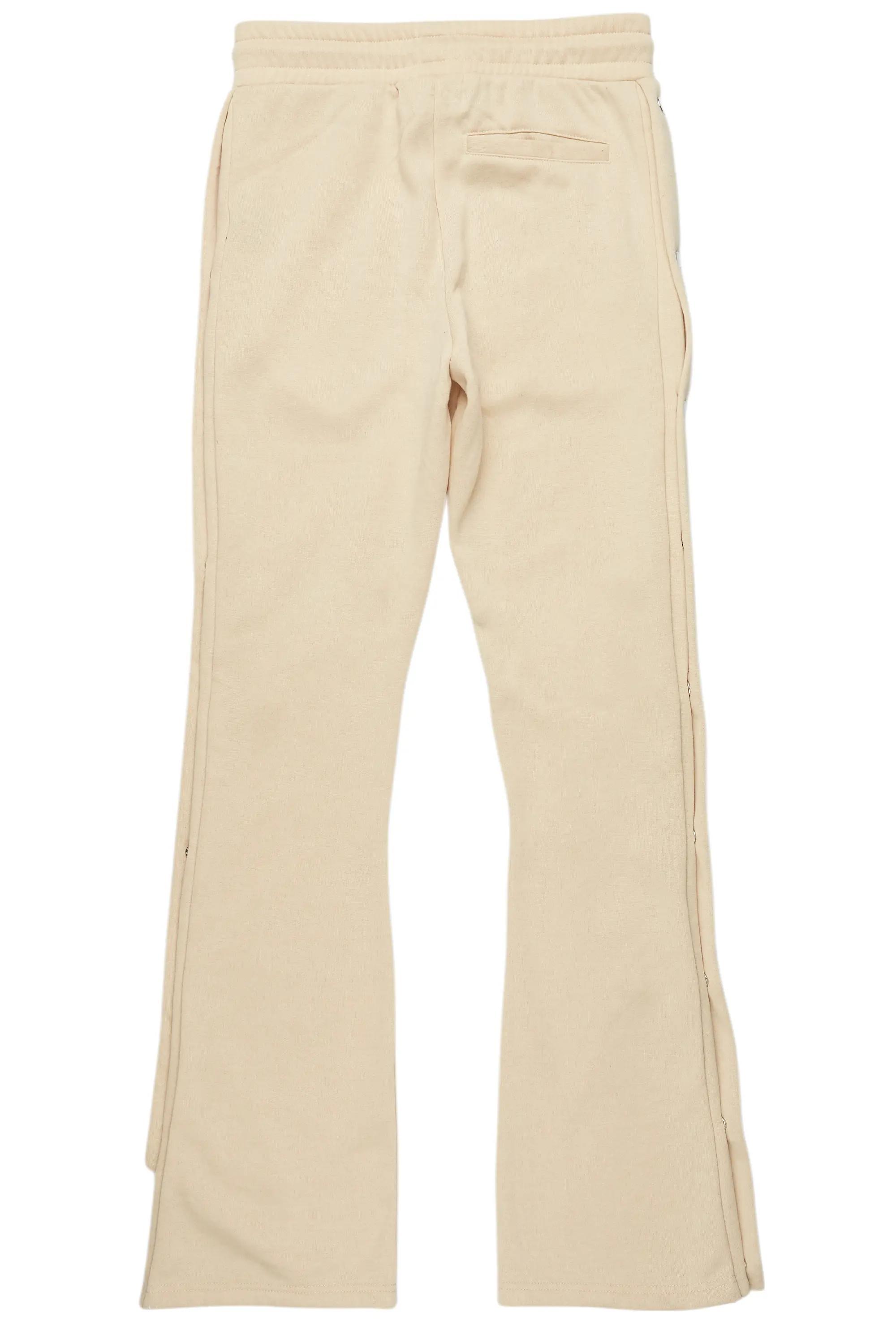 Chance Beige Baggy Snap Button Pant Male Product Image