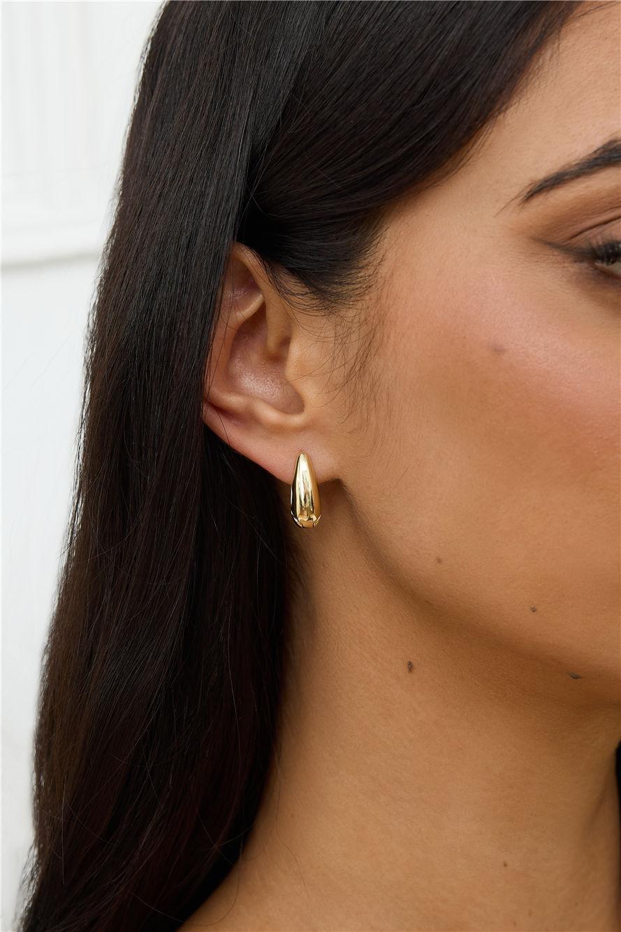 18k Gold Plated Stunning Earrings Gold Product Image