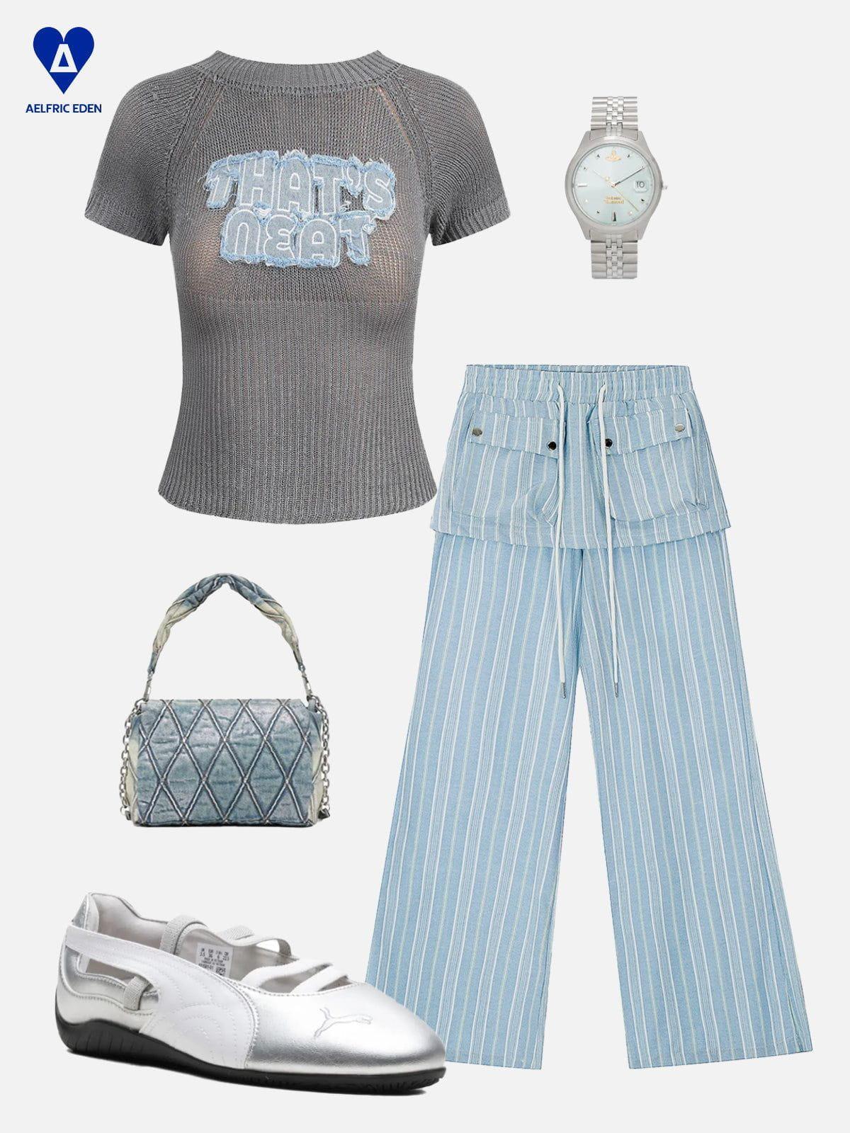 Aelfric Eden Stripe Two Layer Pants Female Product Image