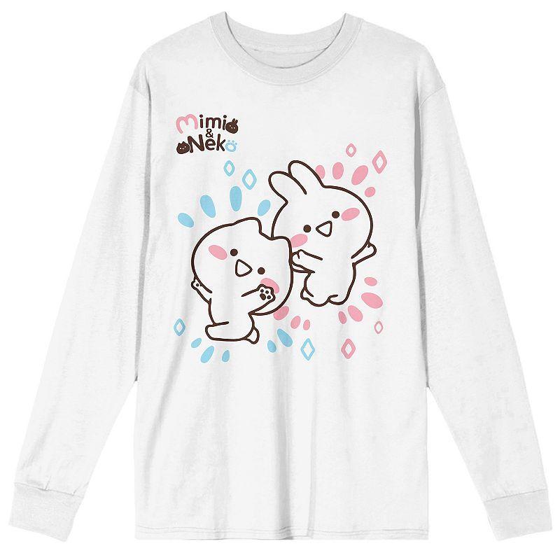 Mens Mimi & Neko Rabbit And Cat Long Sleeve Tee Product Image