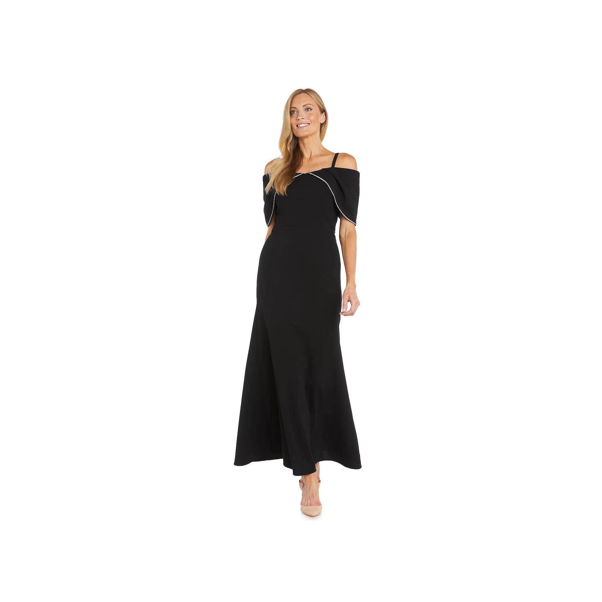 Womens R&M Richards Off The Shoulder Stretch Scuba Maxi Dress Product Image