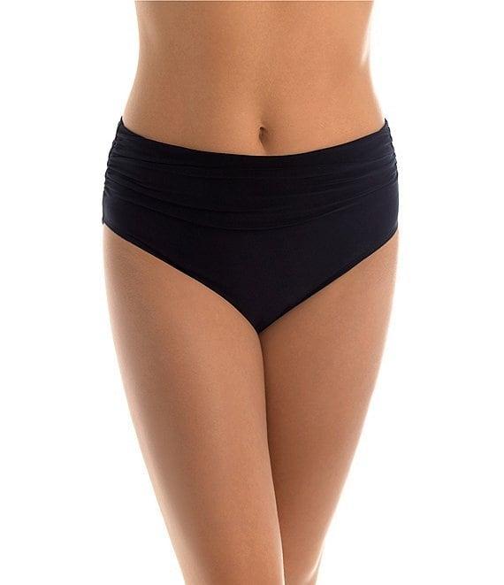 Magicsuit Solid Jersey Brief Shirred Swim Bottom Product Image