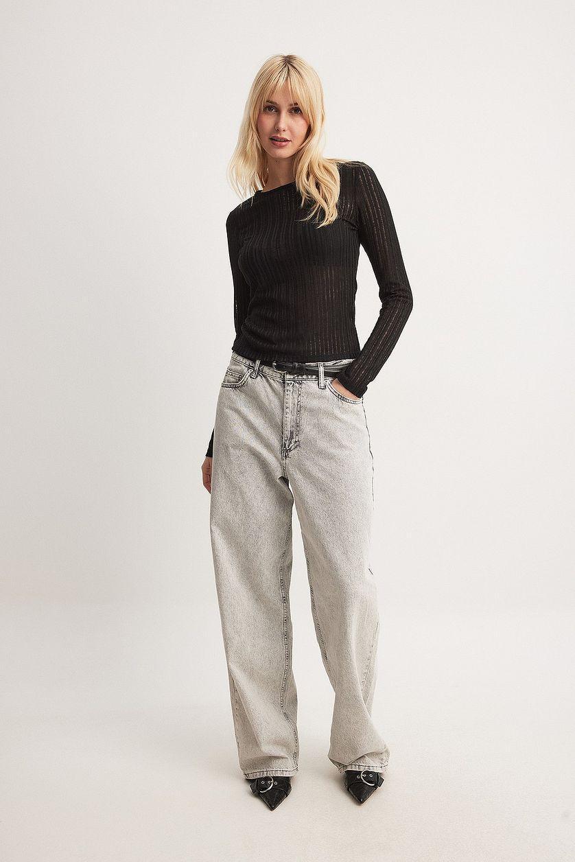 Distressed Long Sleeve Top Product Image