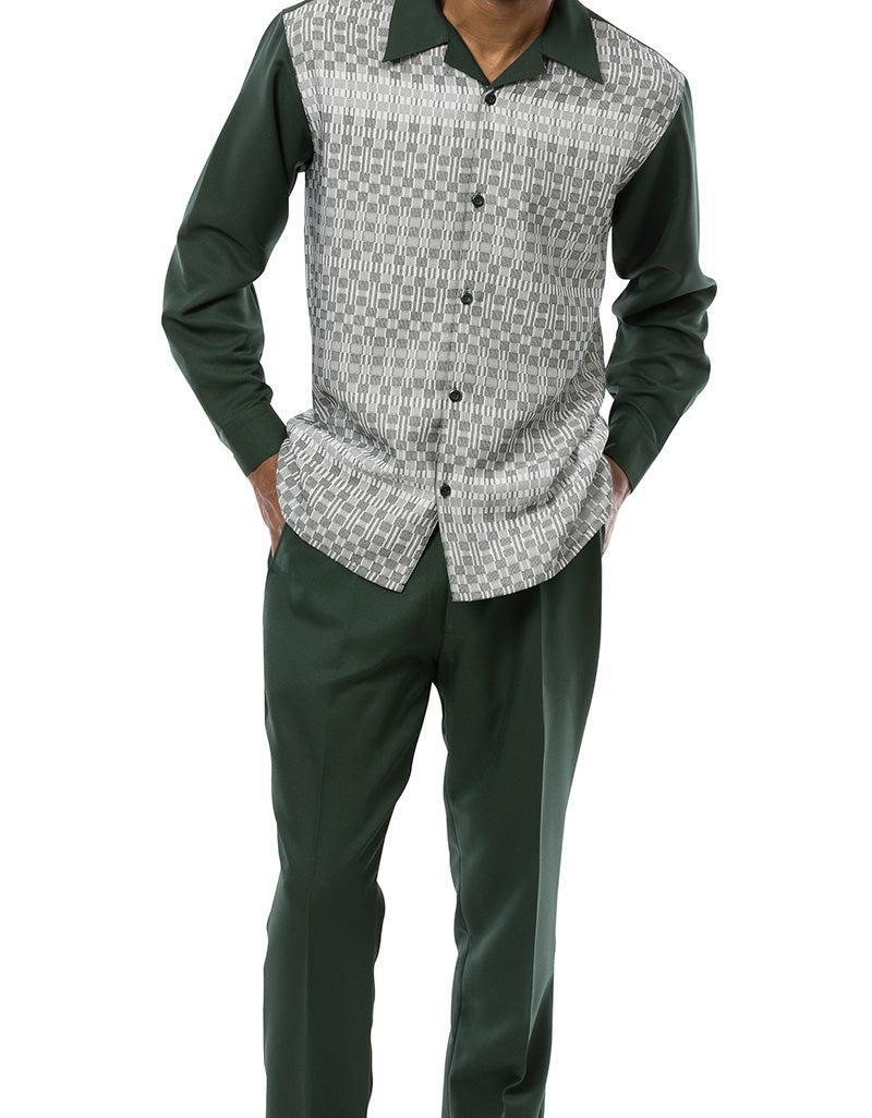 Hunter Green 2 Piece Long Sleeve Walking Suit Set Product Image