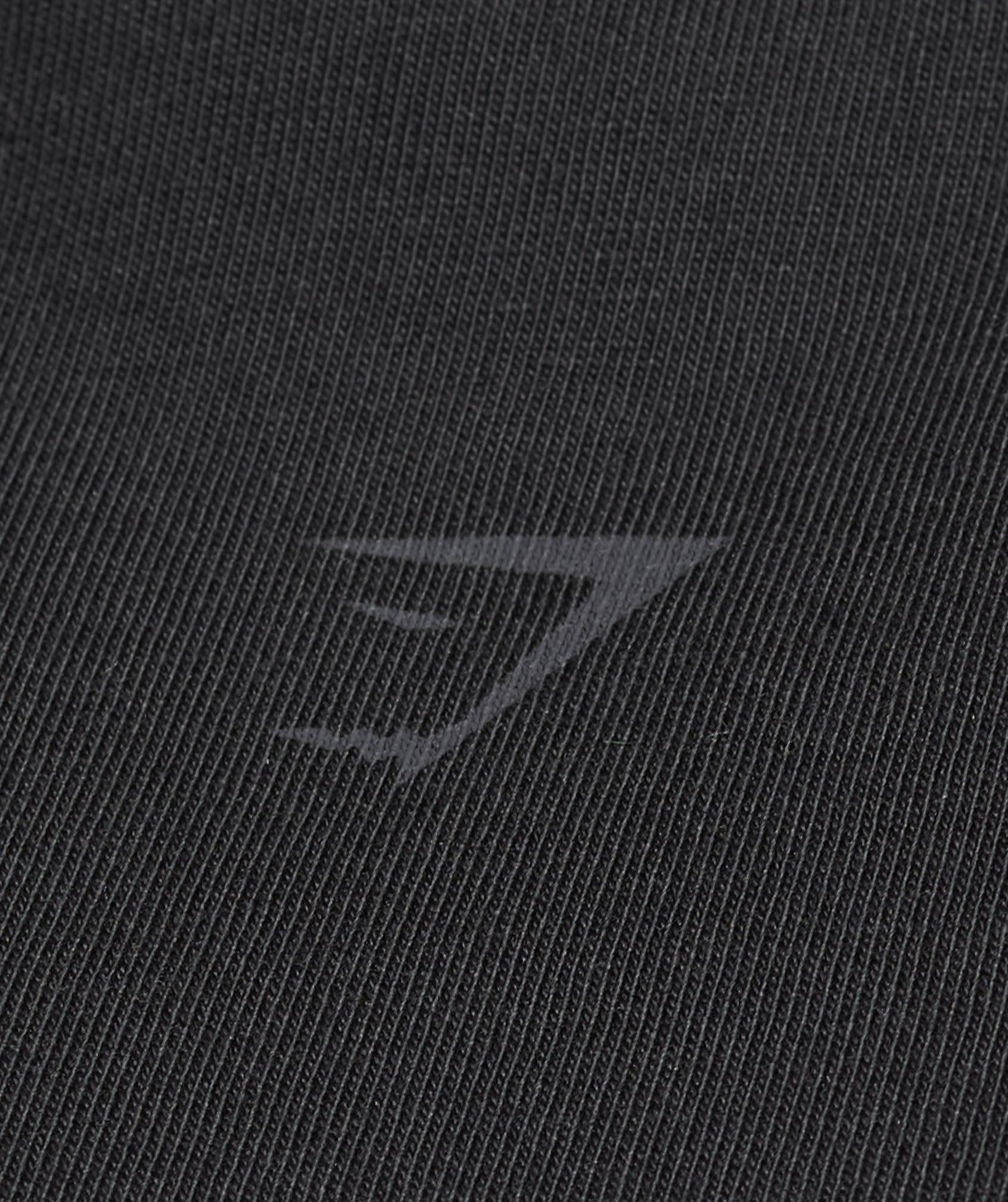 Gymshark Wordmark Graphic T-Shirt - Black Female Product Image