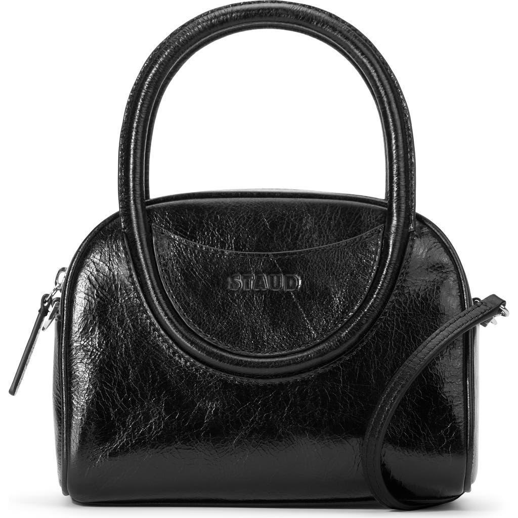 STAUD Mini Maude Top Handle Bowler Bag In Black Product Image