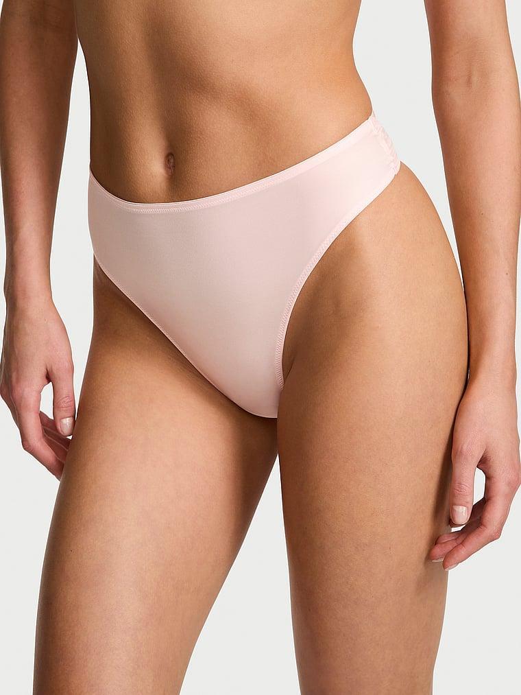 Smooth High-Waist Strappy-Back Thong Panty Product Image