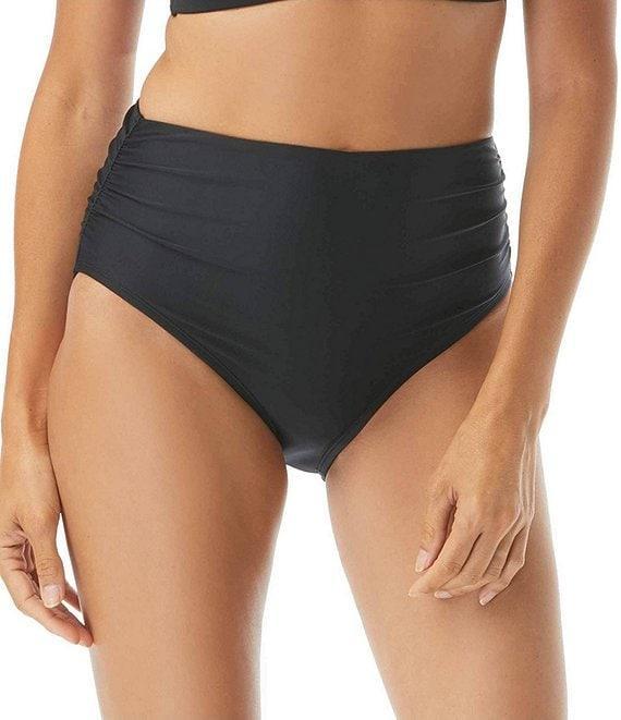 Coco Reef Classic Solids High Waisted Rollover Bikini Swim Bottom Product Image