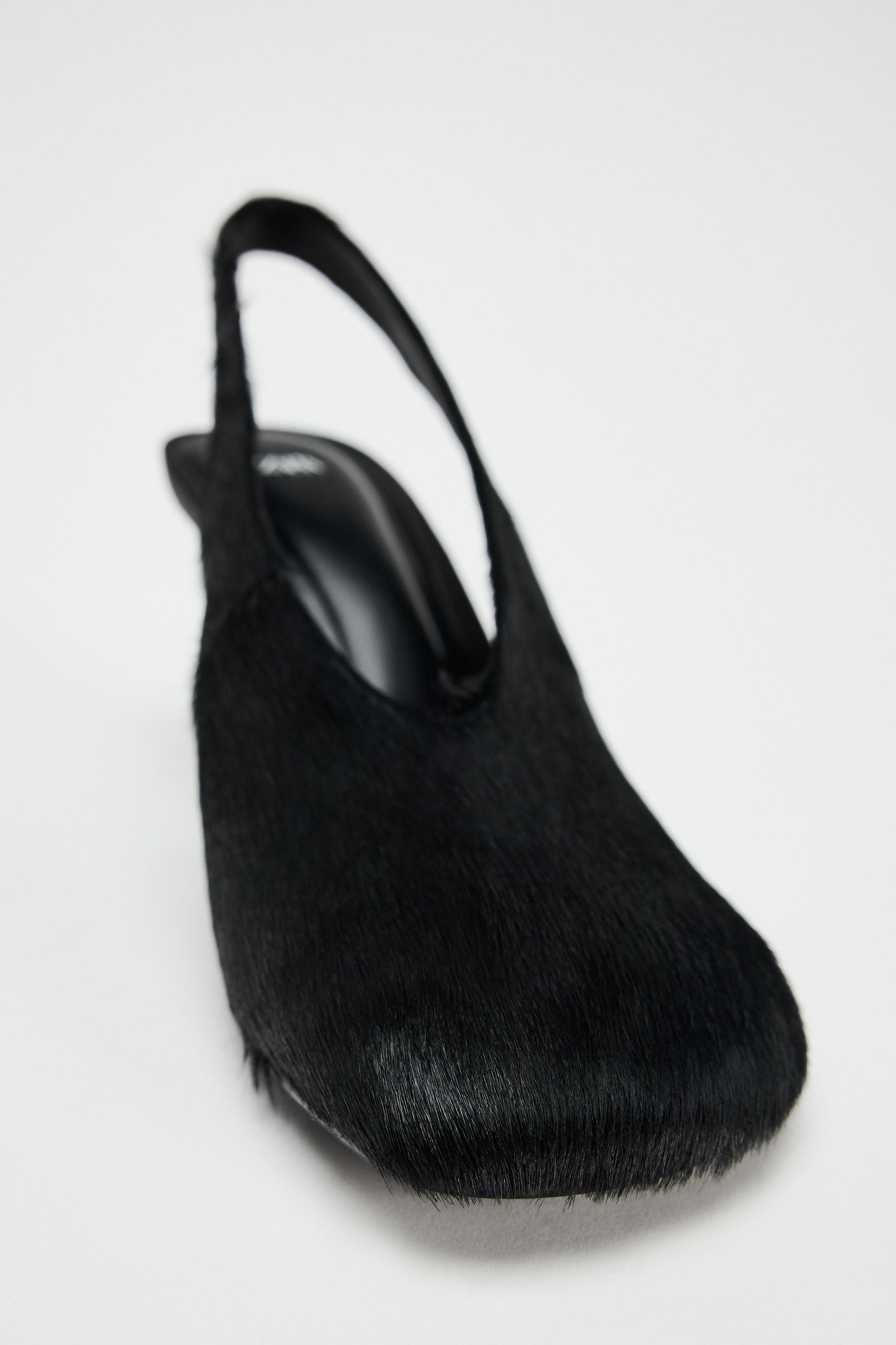 LEATHER SLINGBACK SHOES Product Image