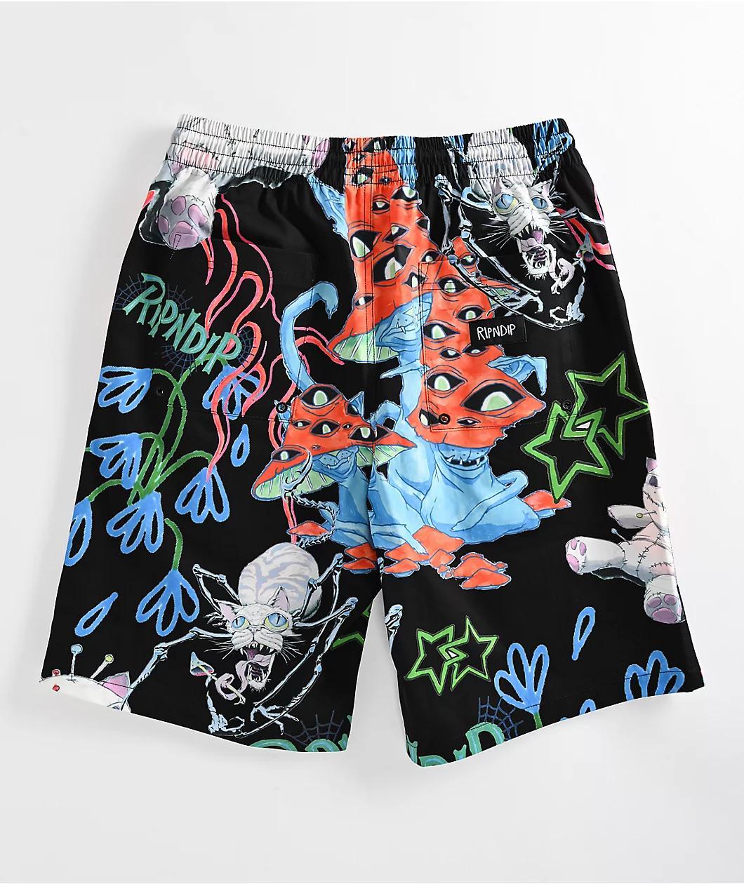 RIPNDIP Travis Black Board Shorts Product Image