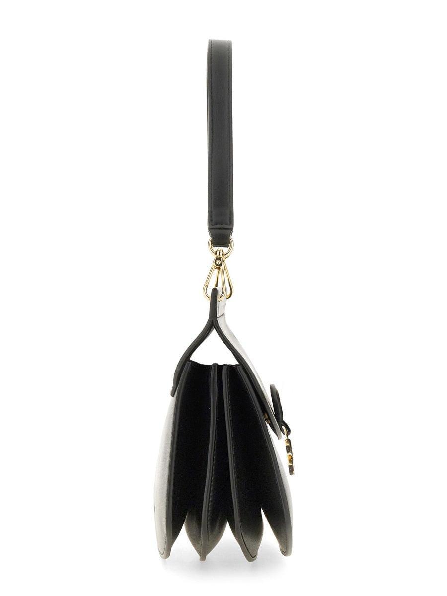 GANNI Small Shoulder Bag With Adjustable Strap And Gold-tone Hardware In Black Product Image
