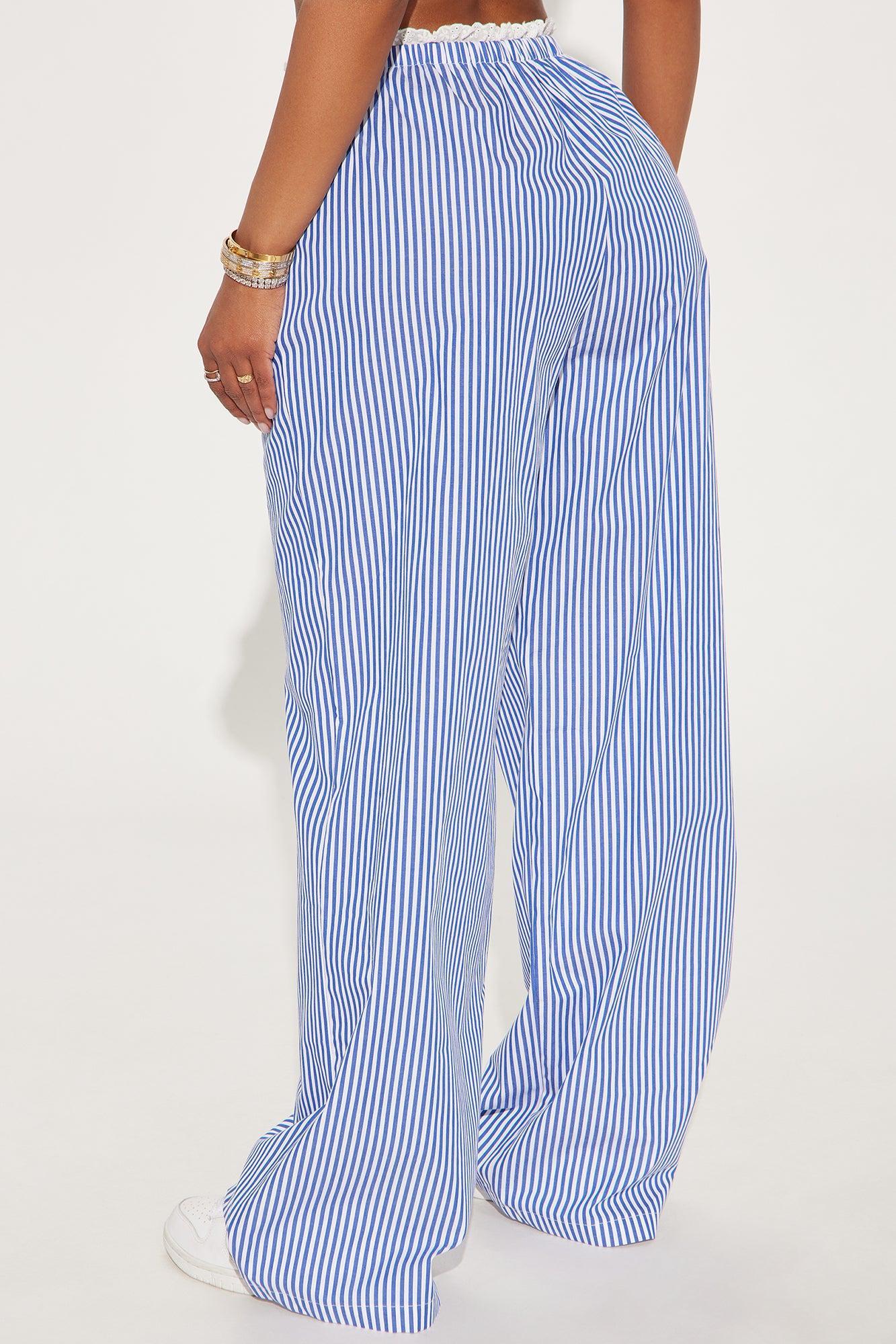 Mabel Striped Pant - Navy/combo Product Image