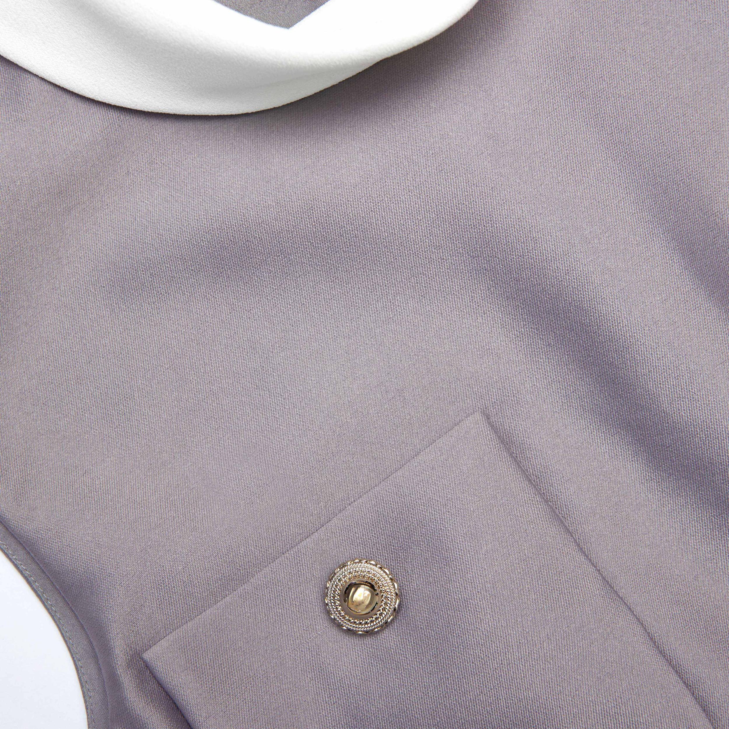 Grey Taffeta Mini Skirt Product Image