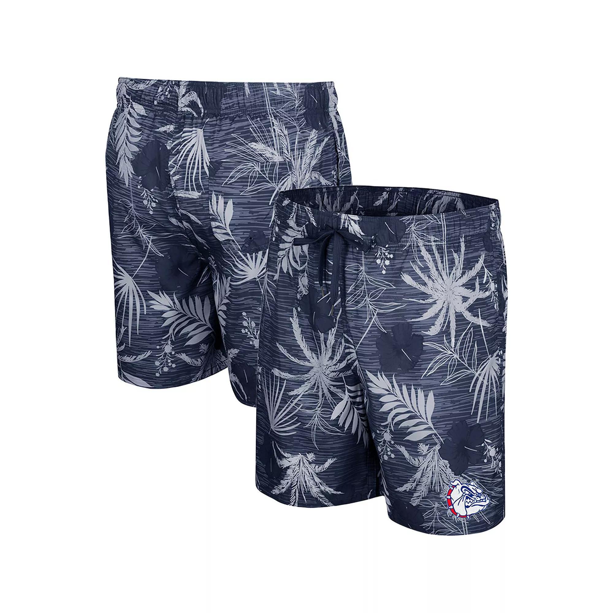 Men's Colosseum Navy Gonzaga Bulldogs What Else is New Swim Shorts,  Product Image
