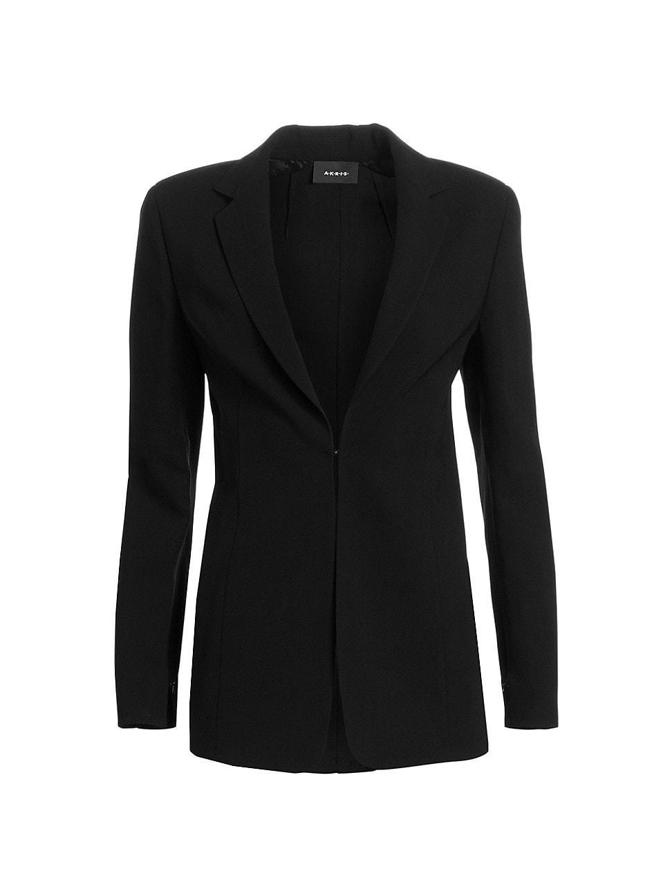 Odette Long Wool Blazer Jacket Product Image