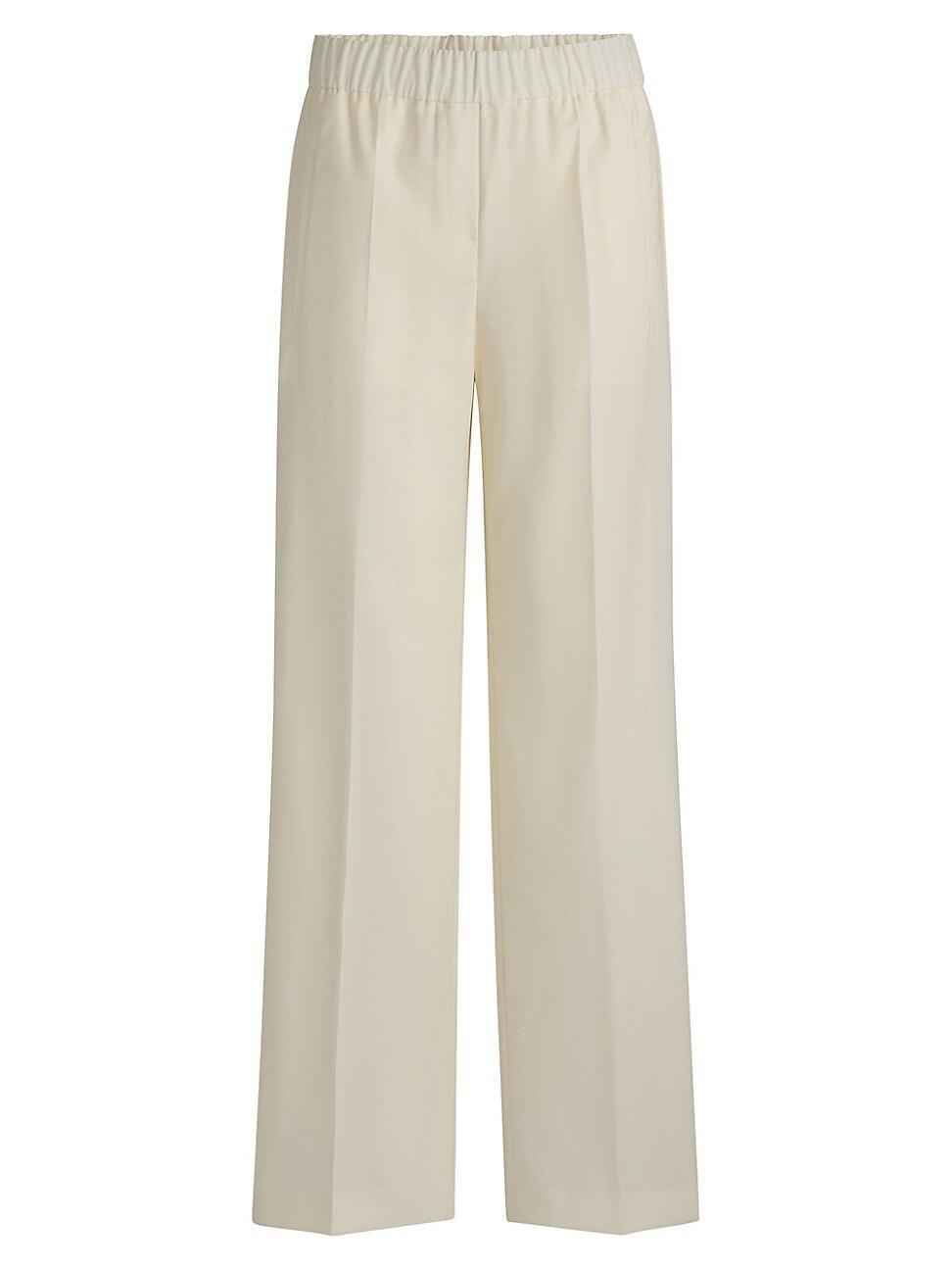 Womens Relaxed-Fit Trousers in Wool Product Image