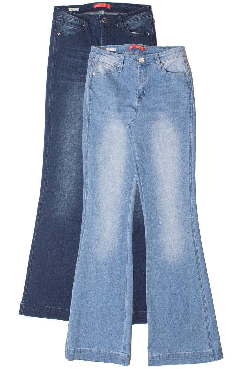 Mid Rise Flare Jeans Product Image