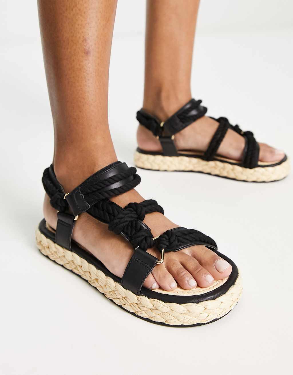 ASOS DESIGN Jagger rope espadrilles Product Image