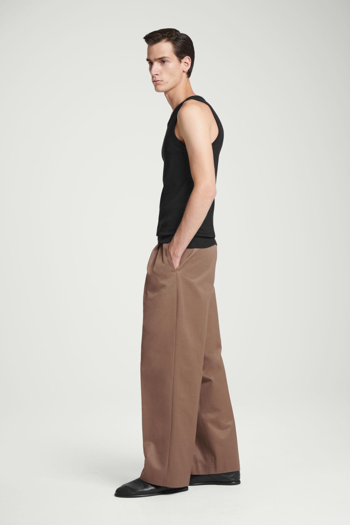 SLIM RIBBED COTTON TANK TOP Product Image