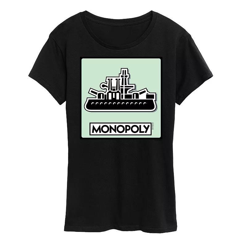 Womens Monopoly Ship Game Token Graphic Tee by Hasbro Product Image