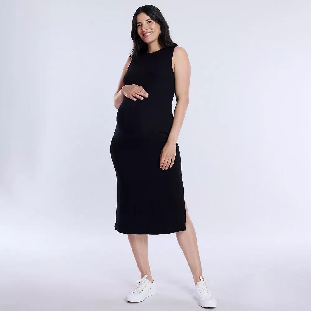 Maternity Motherhood® Rib Knit Midi Dress, Women's,  Product Image