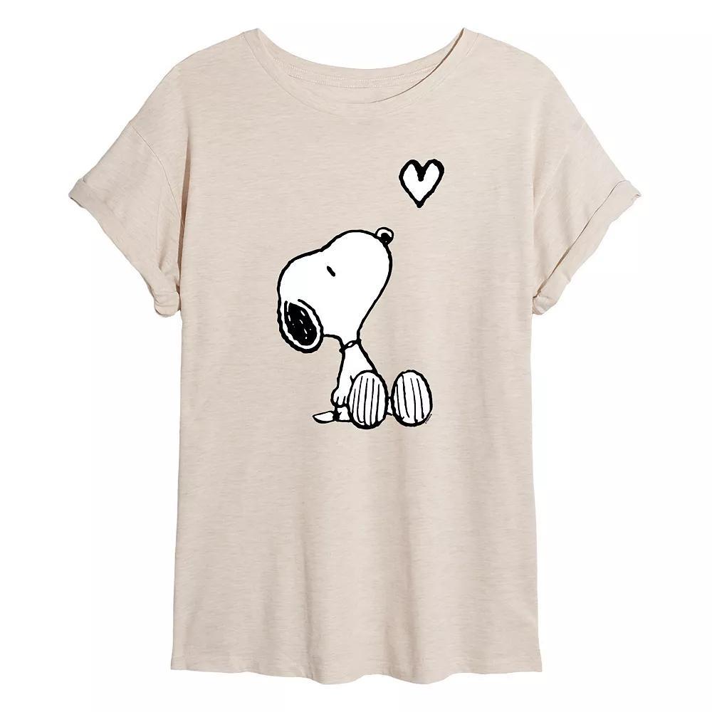 Juniors' Peanuts Snoopy Heart Over Product Image