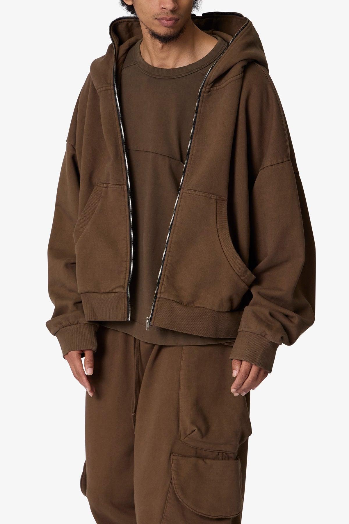 Full Zip Hoodie - Olive Product Image