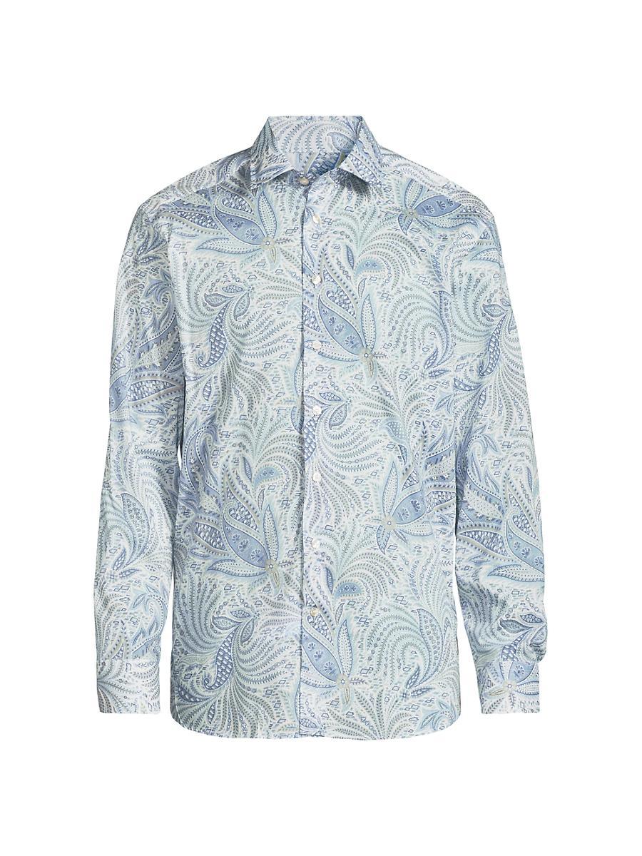 Mens Leaf Paisley Cotton Shirt Product Image