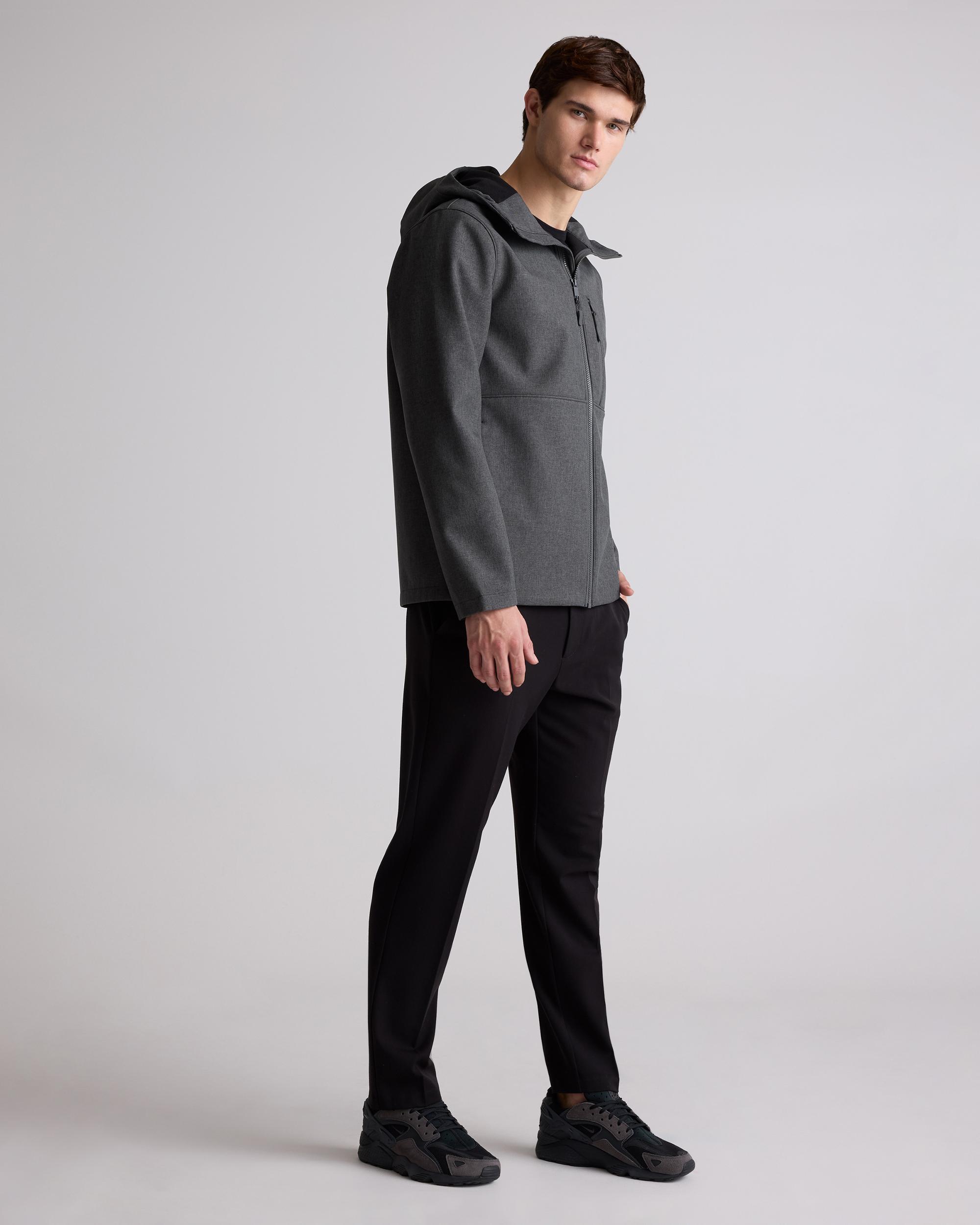 Quince | Men's Softshell Fleece-Lined Full-Zip Hooded Jacket Recycled Polyester Product Image