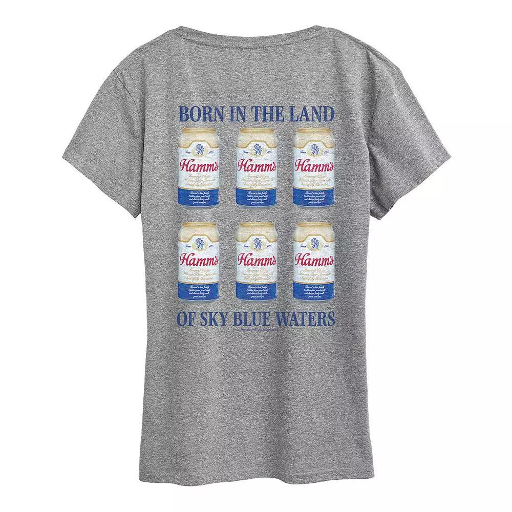 Women's Hamm's Can Grid Graphic Tee,  Product Image