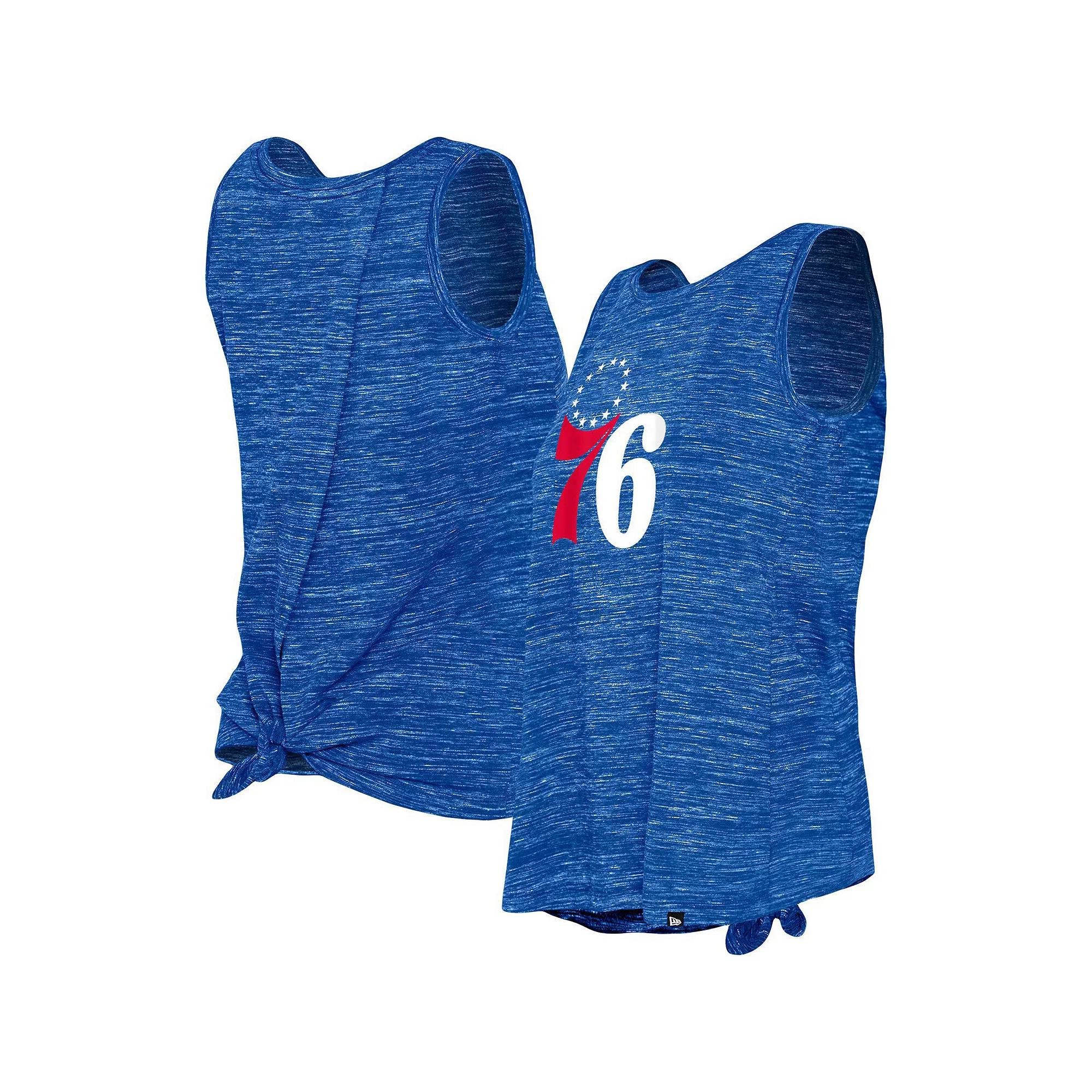 Women's New Era Royal Philadelphia 76ers Space Dye Active Tank Top, Size: Medium, 76r Blue Product Image