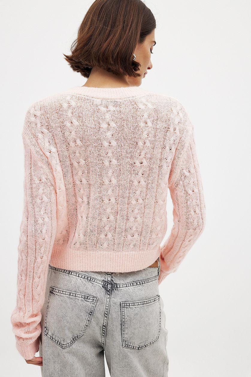 Knitted Cable Cardigan Product Image
