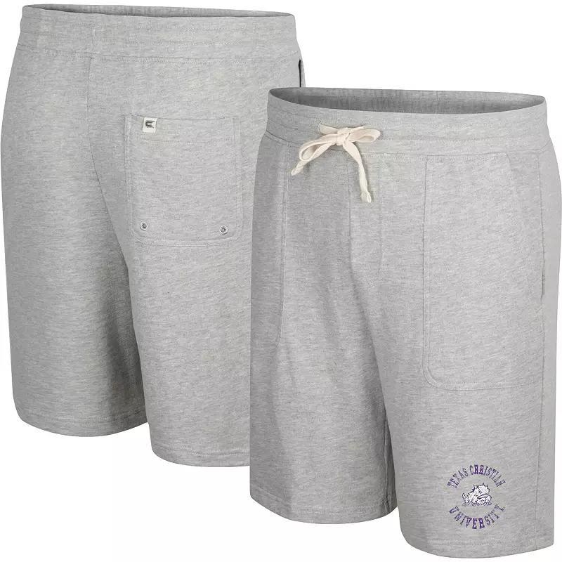Mens Colosseum Heather Gray Notre Dame Fighting Irish Love To Hear This Terry Shorts Product Image