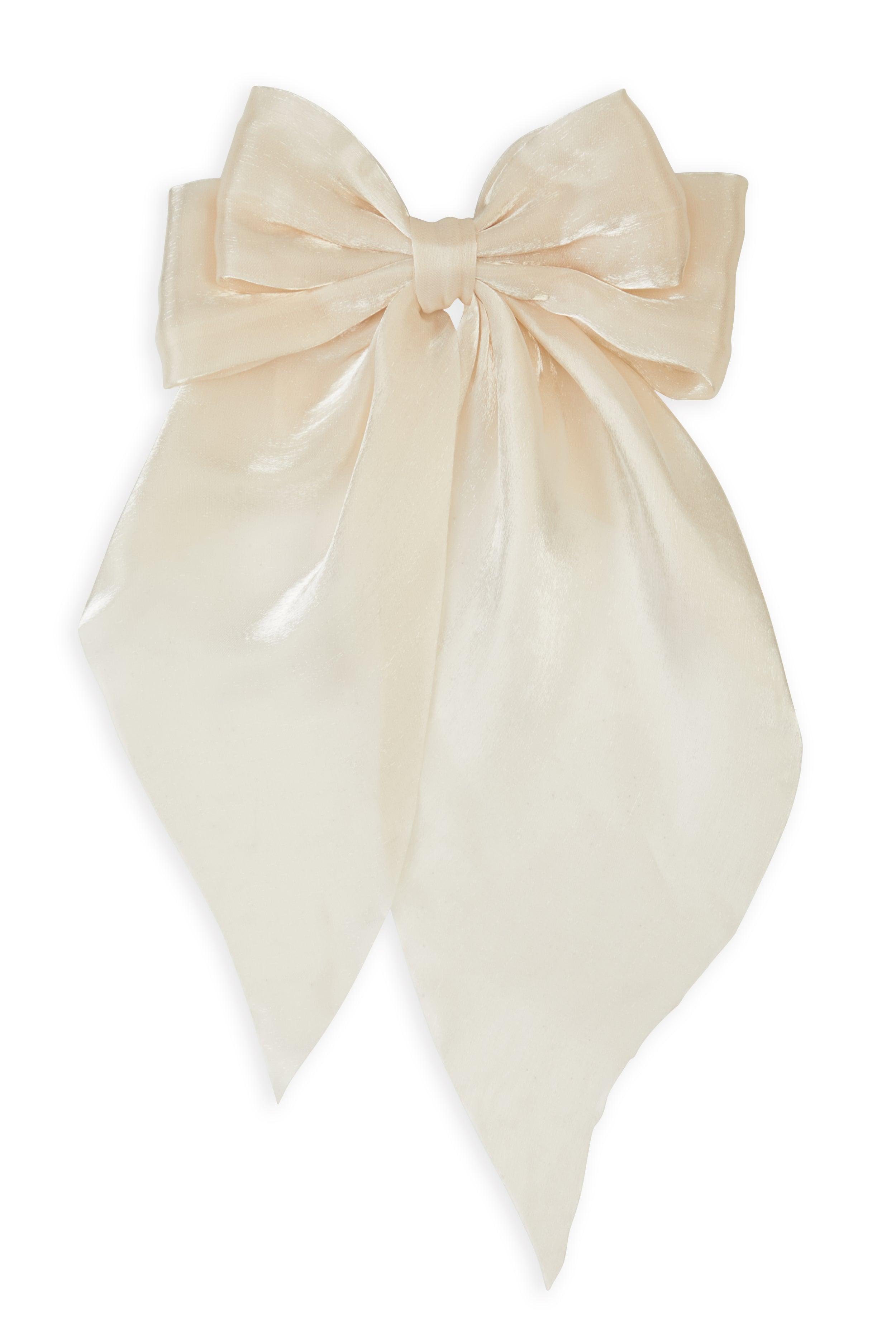 Womens Chiffon Bow Hair Clip Product Image