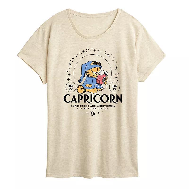 Plus Garfield Capricorn Graphic Tee, Women's,  Product Image