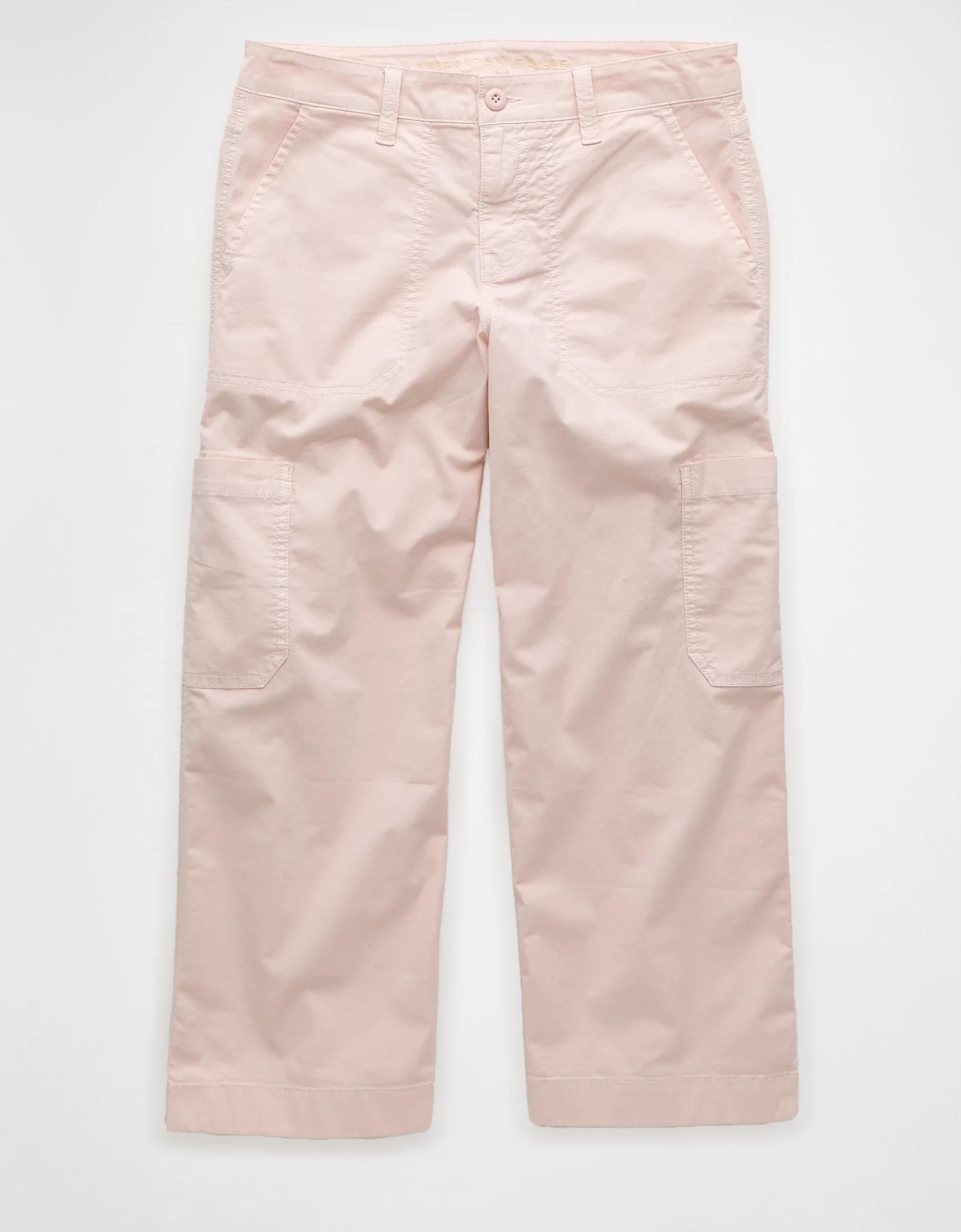 AE Stretch Low-Rise Straight Crop Pant Product Image