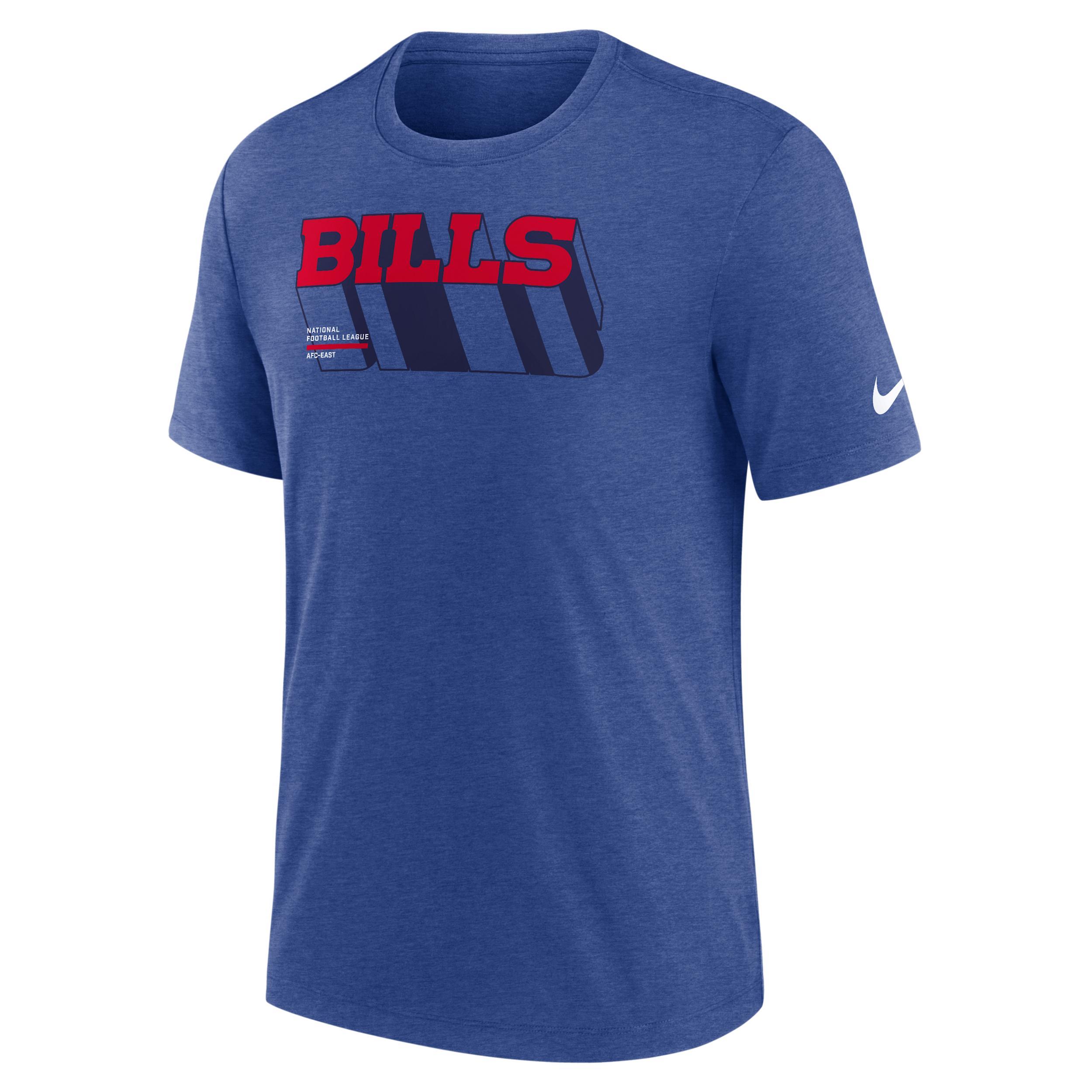 Buffalo Bills Long Pass Nike Mens NFL T-Shirt | NJFDEX4981-KZQ Product Image