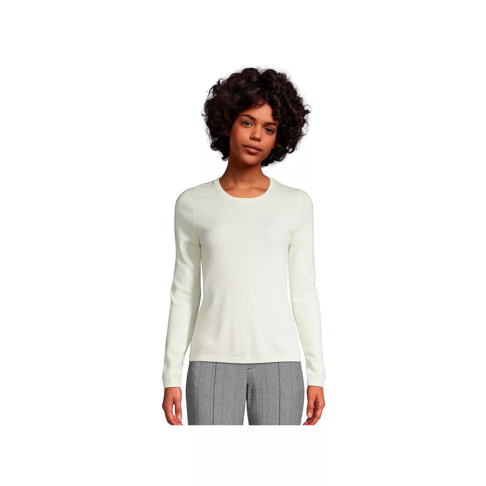 Petite Lands' End Crewneck Cashmere Sweater, Women's,  Product Image