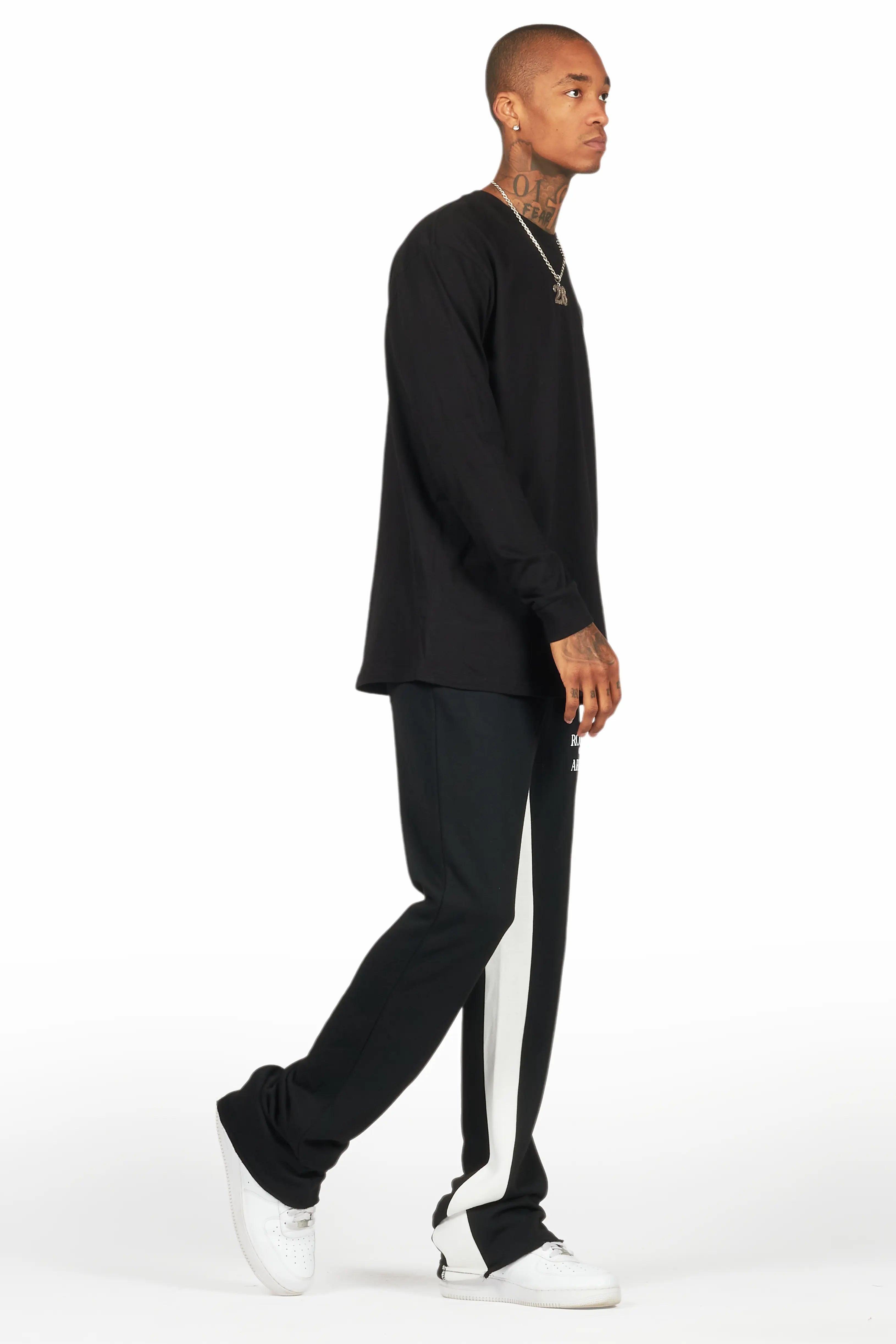 Briggs Black Long Sleeve T-Shirt/Baggy Pant Set Male Product Image