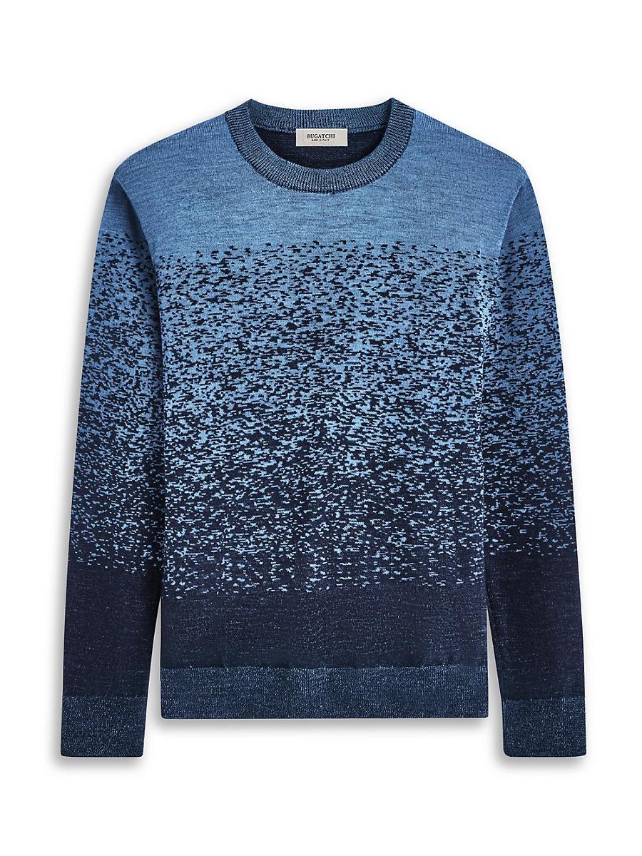 Mens Wool Degrade Crewneck Sweater Product Image