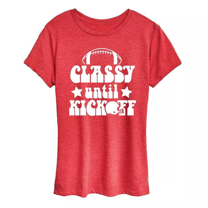 Women's Classy Until Kickoff Graphic Tee, Girl's,  Product Image