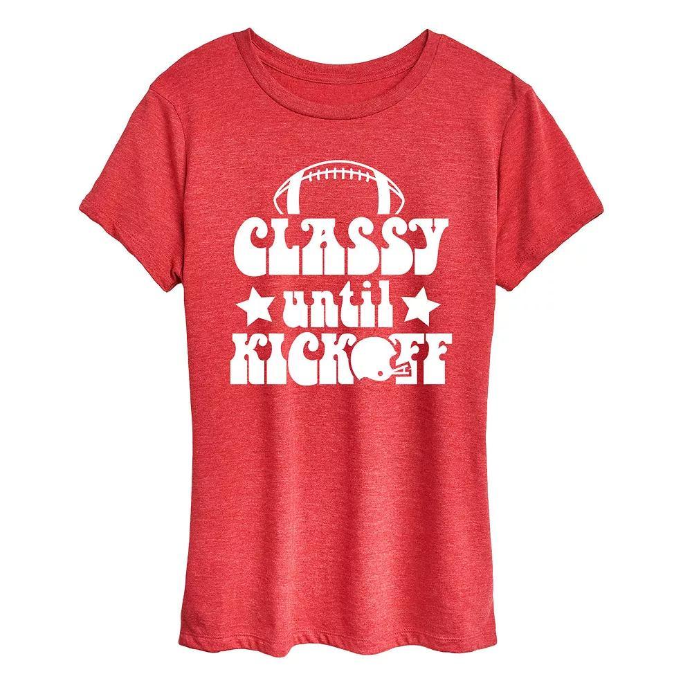 Women's Classy Until Kickoff Graphic Tee, Girl's,  Product Image