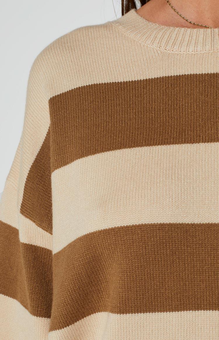 Marg Tan Stripe Jumper Product Image