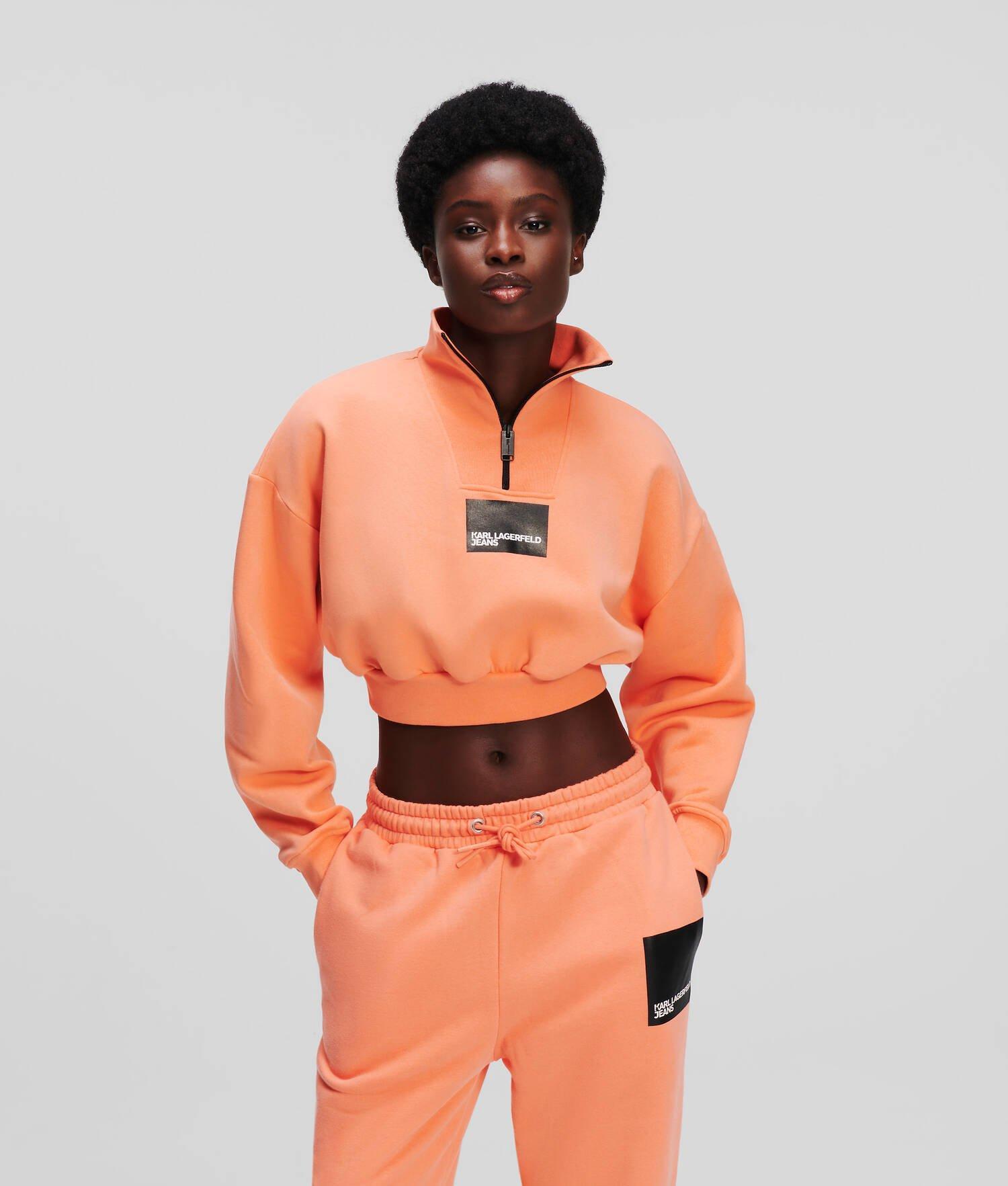 KLJ CROPPED HALF-ZIP SWEATSHIRT Product Image