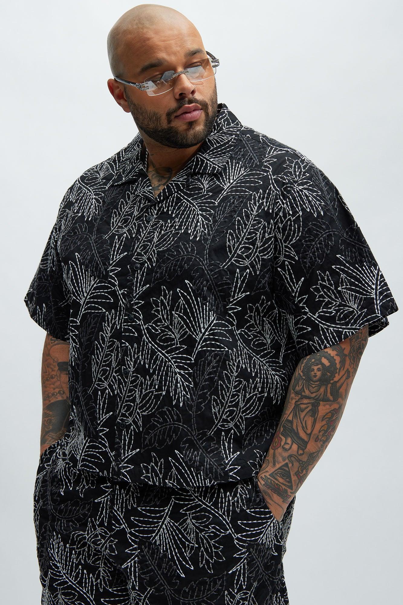 Come Thru Embroidery Shirt - Black/combo Product Image