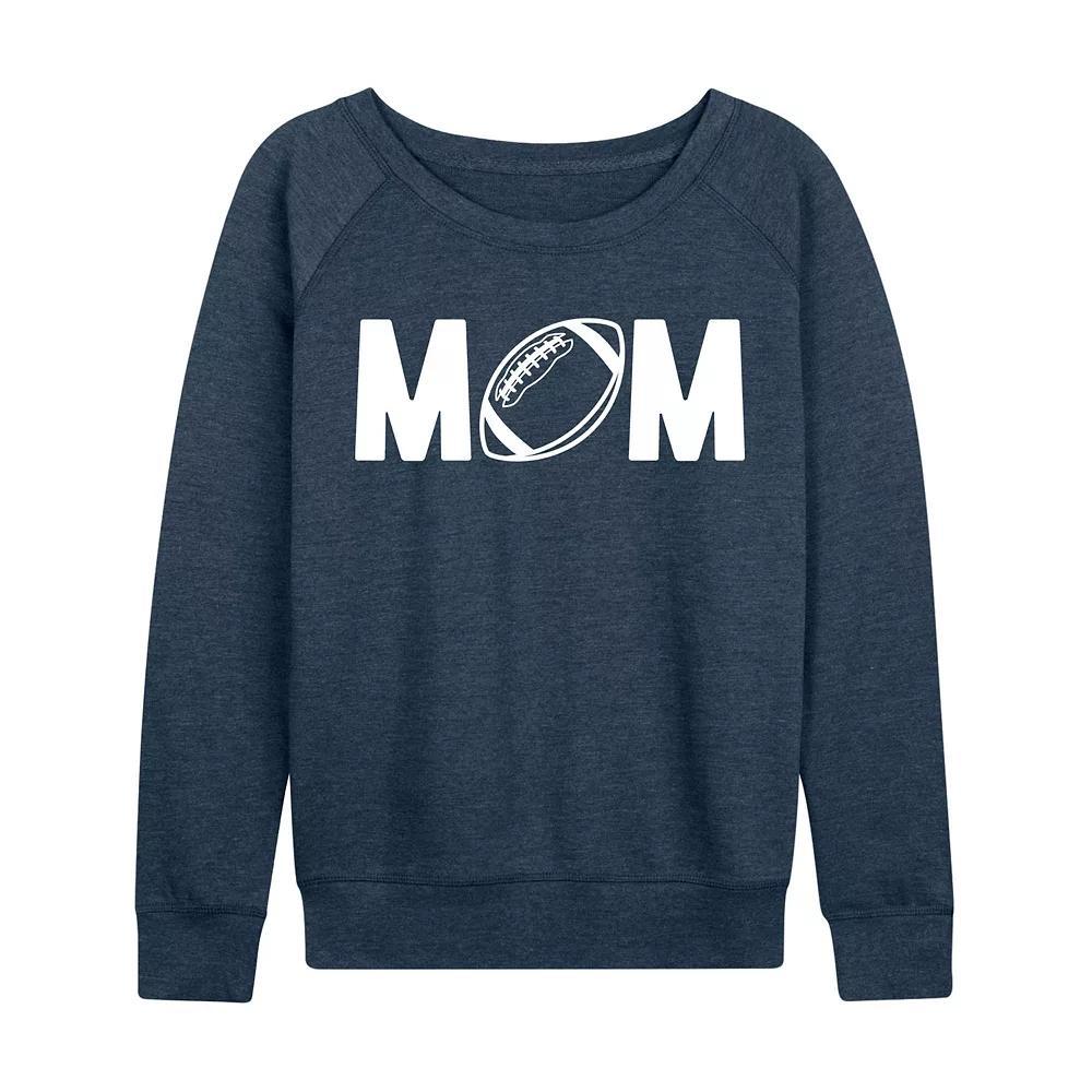 Women's Mom Football French Terry Long Sleeve Tee, Girl's,  Product Image